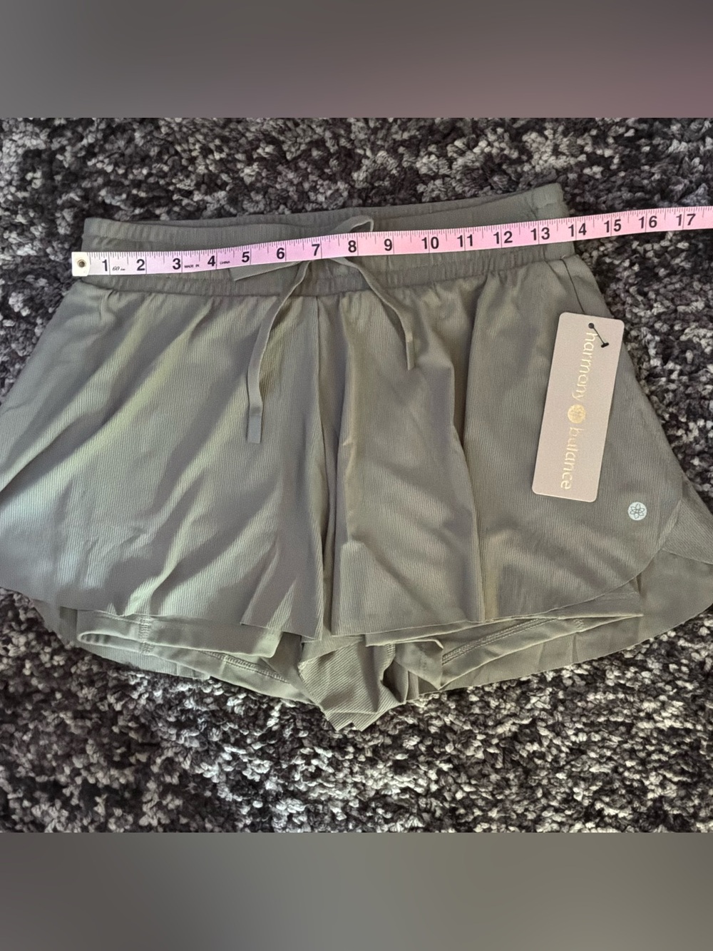 🌙✨🆕🏷️ Harmony Balance Athletic Running Shorts Size S NWT Built-In Liner - Picture 4 of 6